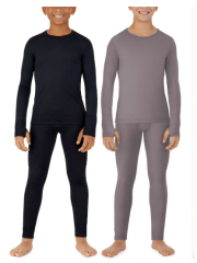 EALLCO Boys Thermal Underwear 2 Sets Soft Comfortable Thermal