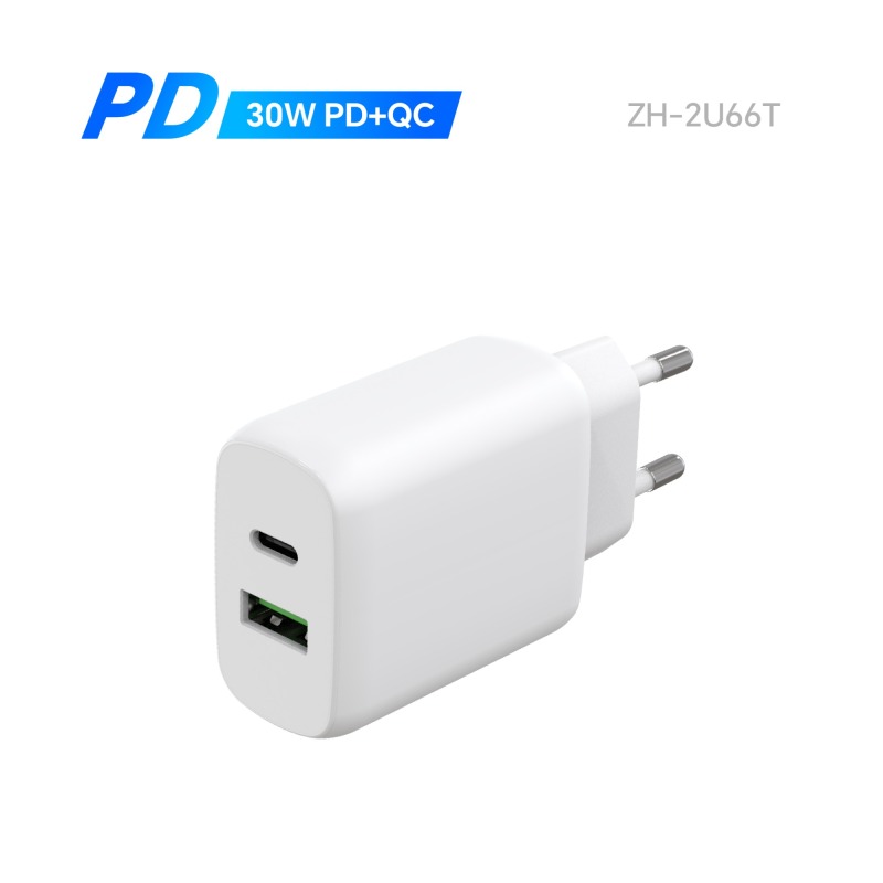 Zonhope 33w PD Type-C QC3.0 18W USB-A Wall Charger Adapter For iPhone