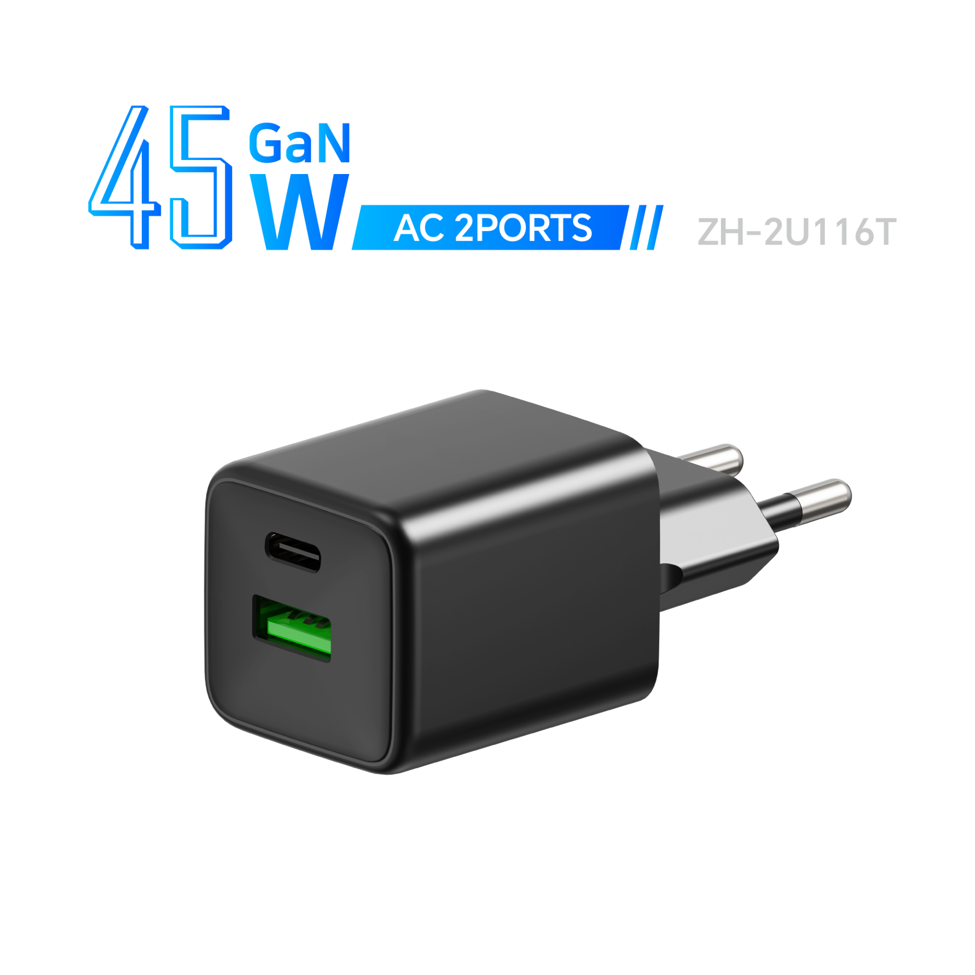 Zonhope GaN New Mini Series 45W AC Fast Charger(Super Mini)