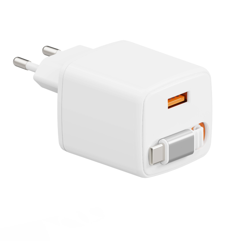 Zonhope GaN Retractable Charger Series 45W AC Fast Charger