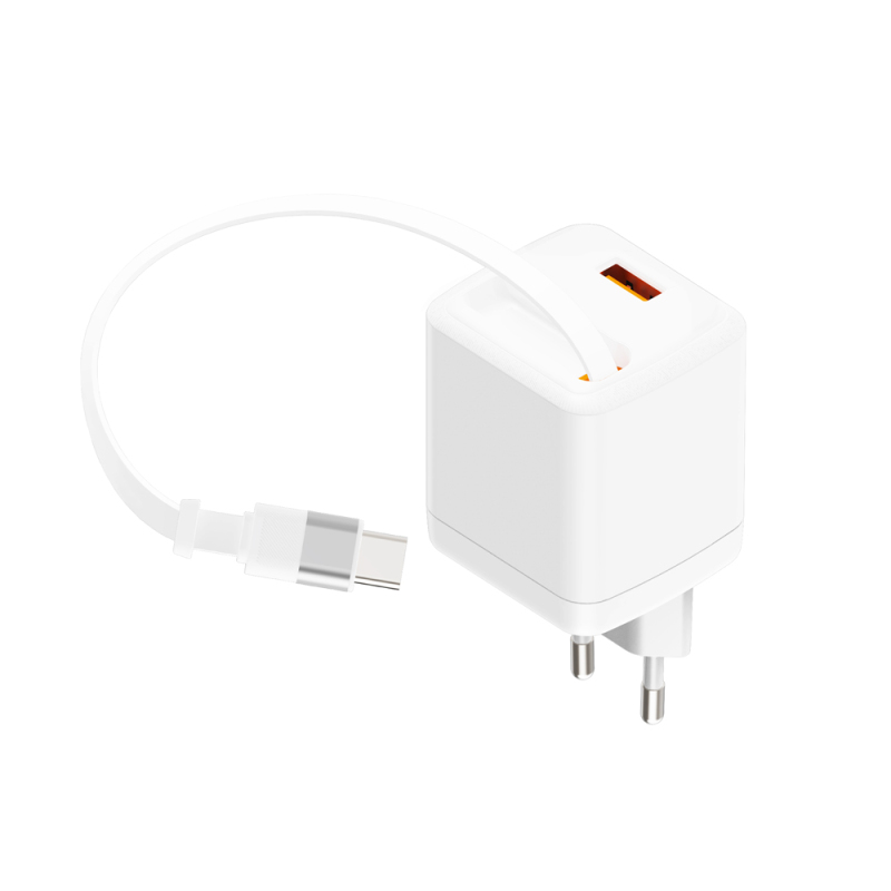 Zonhope GaN Retractable Charger Series 20W AC Fast Charger