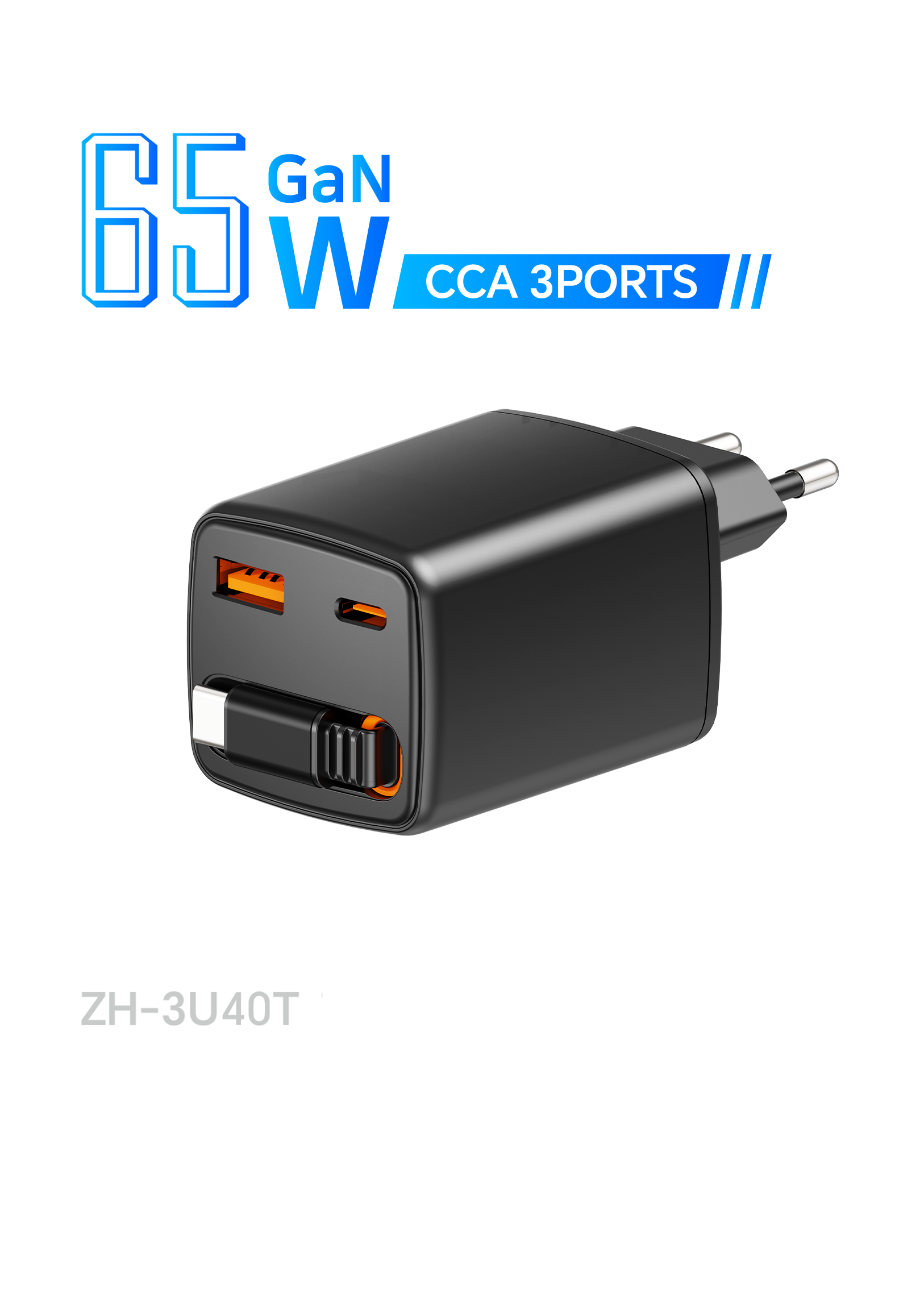 GaN Retractable Charger Series