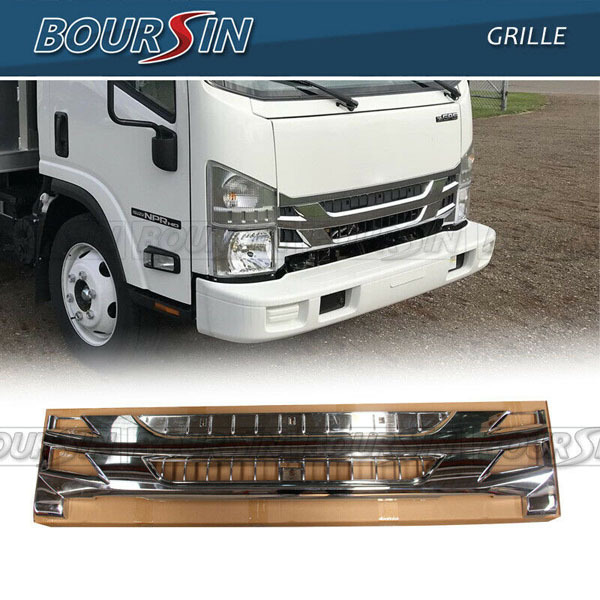 Bright Radiator Grille For ISUZU NPR NPR-HD NQR NRR 2015-2019