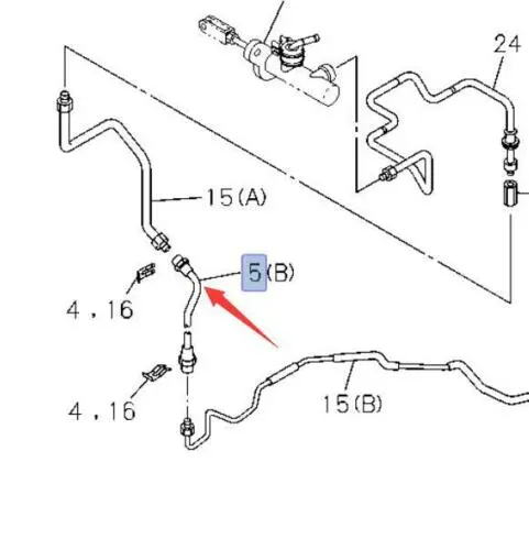 Flex Clutch Pipe Hose For ISUZU NPR NQR NPR-HD NRR 1986-2007 L=310