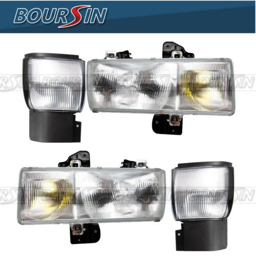 Headlight & Conrner Lamp For Nissan UD 1800 2000 2300DH 2300LP 2600 3000 3300 1995-2010 W/ Bracket LH+RH
