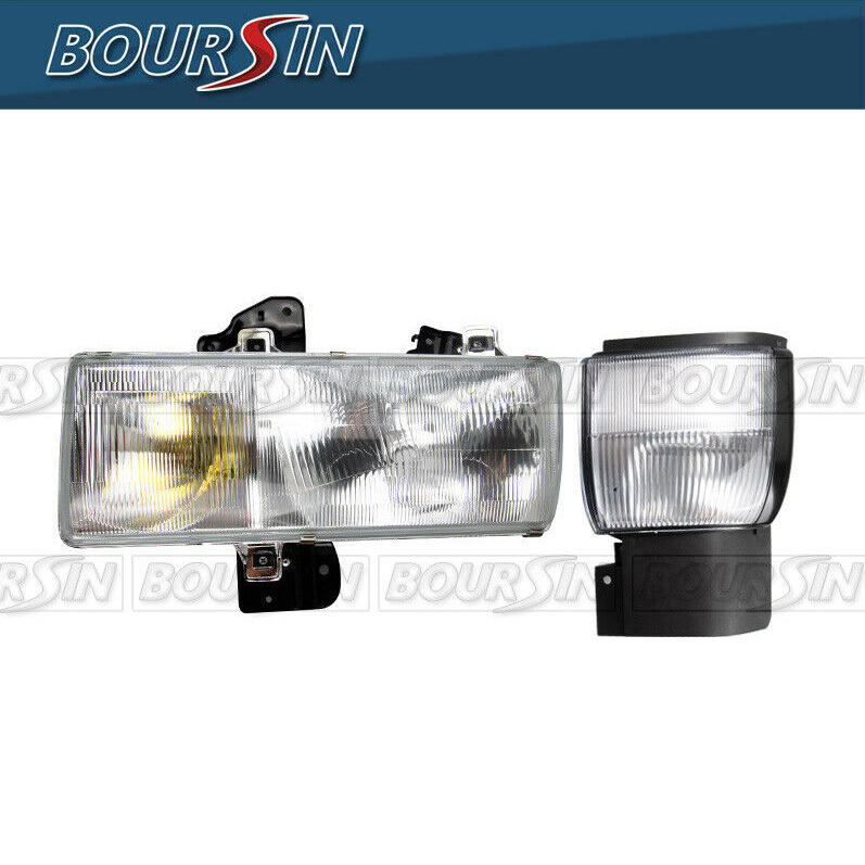 Headlight &amp; Corner Lamp For Nissan UD 1800 2000 2300DH 2300LP 2600 3000 3300 1995-2010 W/ Bracket Driver Side
