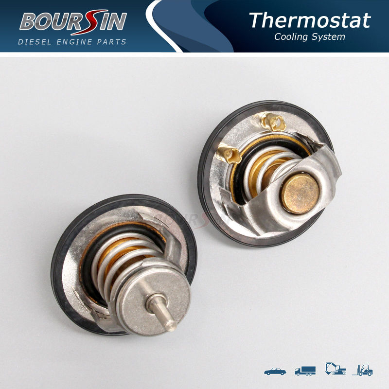 Coolant Thermostat For ISUZU NPR NQR NRR 4.8L 4HE1 4.3L 4HF1 5.2L 4HK1 - 1 Pair