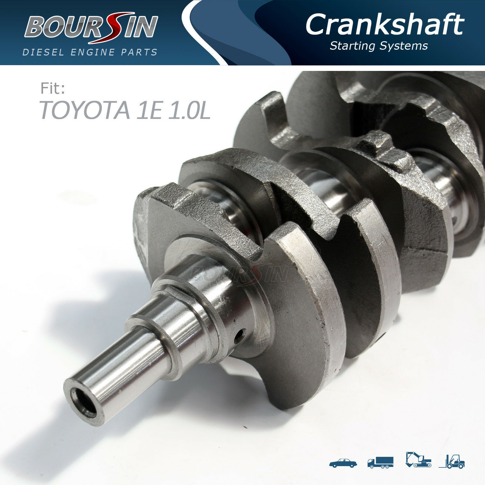 Crankshaft For Toyota 1E Starlet EP70 EP80 1.0L 1EL engine 999cc