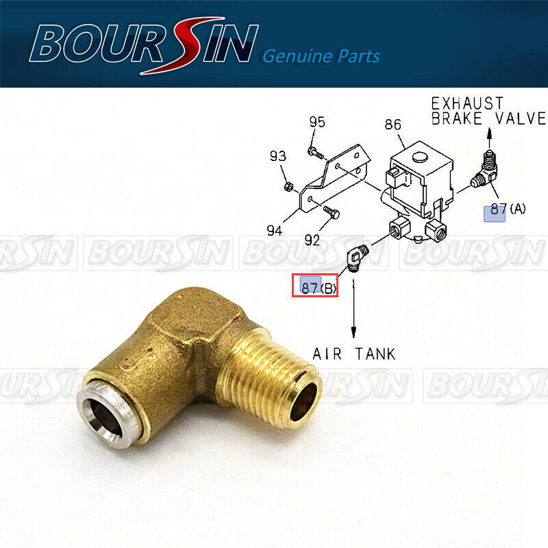 Connector Exhaust Brake Valve For ISUZU FRR 6HK1 7.8L 20002004