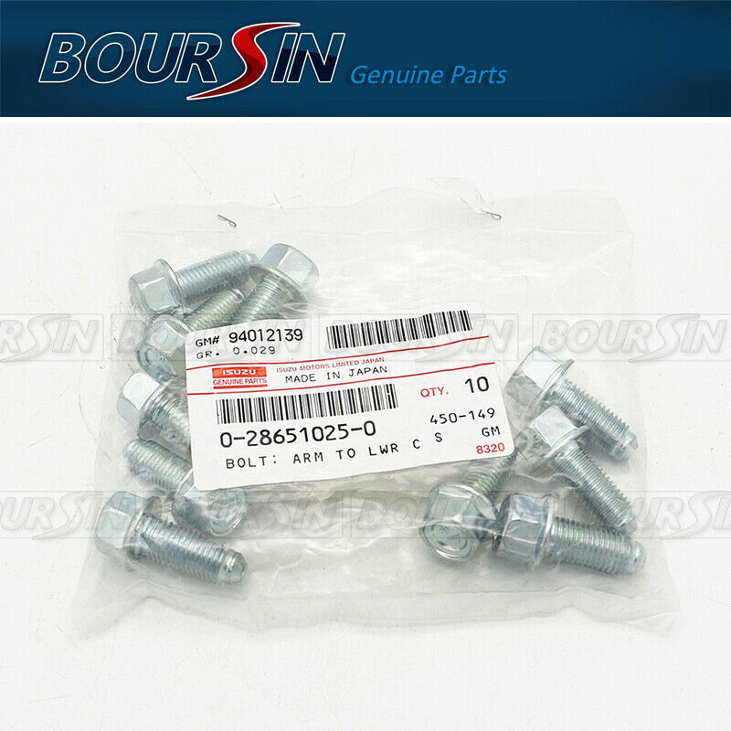 Bolt, Adjustor Plate Braket Air Duct Pipe Link Rod Protector For ISUZU 10 Pcs