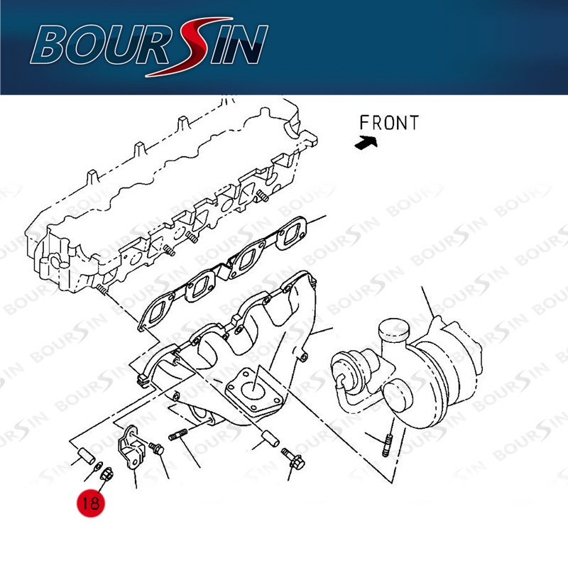 Exhaust Manifold Nut For ISUZU NPR NPR-HD NQR NRR FSR FTR FVR FXR 4HE1 4HK1 6HE1 6HK1 Genuine