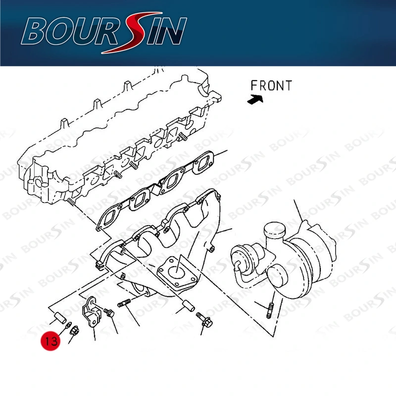 Exhaust Manifold Washer For ISUZU NPR NPR-HD NQR NRR FSR FTR FVR FXR 4HE1 4HK1 6HE1 6HK1 Genuine