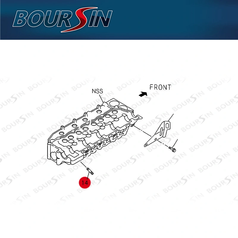 Exhaust Manifold Stud For ISUZU NPR NPR-HD NQR 4HE1 4.8L 1998-2004