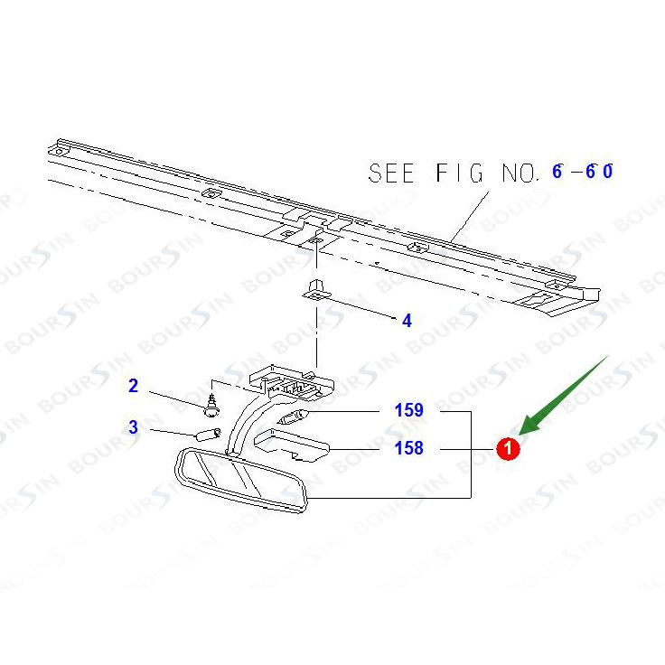 24V Room Mirror For Isuzu ELF NPR NKR NHR 1994-1998