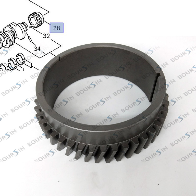 Crankshaft Gear For ISUZU FTR FVR FSR FRR 6HE1 6HK1 1995-2004 Z=42