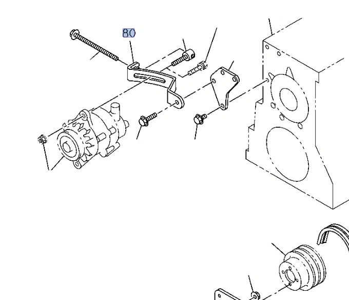 Adjuster Plate Alternator Sliding For ISUZU NKR NPR NQR NPS 4HF1