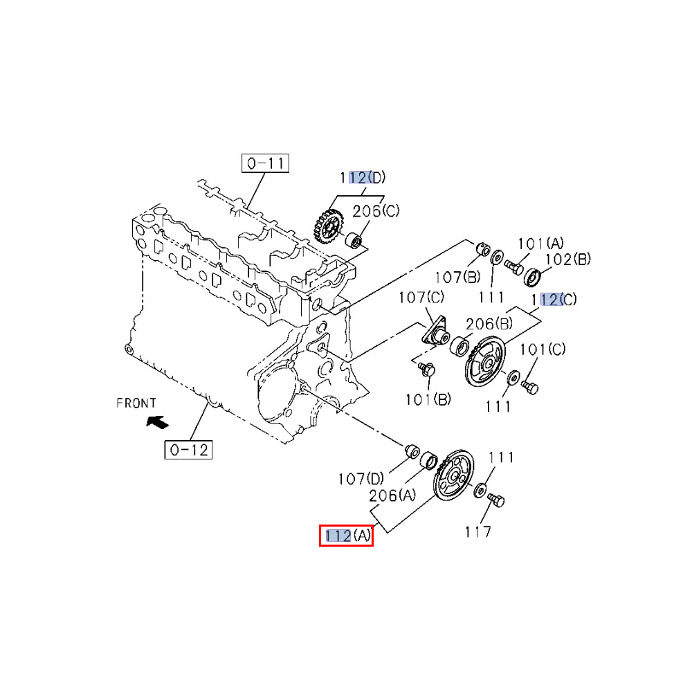 Gear Idle Camshaft For ISUZU NKR NKR55 NKR66 NKR71 NPR NQR 4HF1 4HG1 Z=72-60 8-97227-213-0