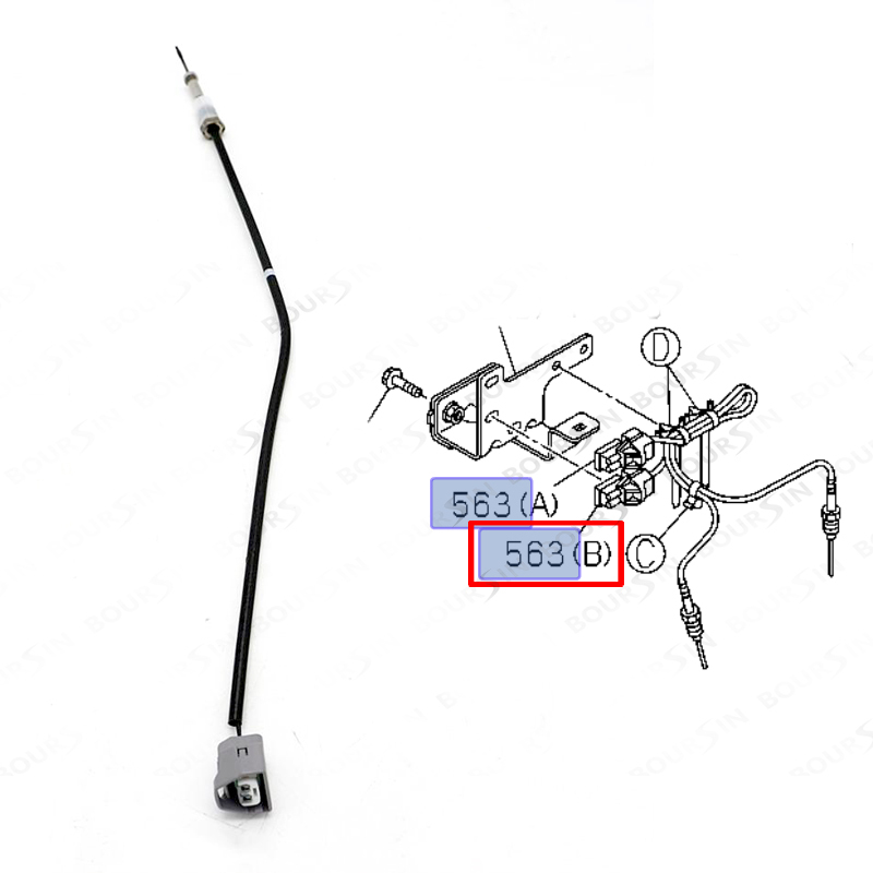 Temperature DPD Sensor For ISUZU NPR-HD NQR NRR REACH NHR NKR 4JJ1 4HK1 2008-2014 Genuine Remark "B" 8-98004-330-0