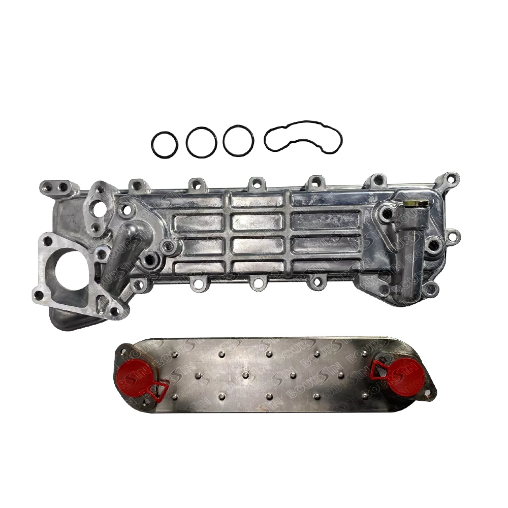 Oil Cooler Core & Oil Cooler Cover & Gasket Set for ISUZU 4HF1 4HG1 4HG1T 8970287390 8972123340