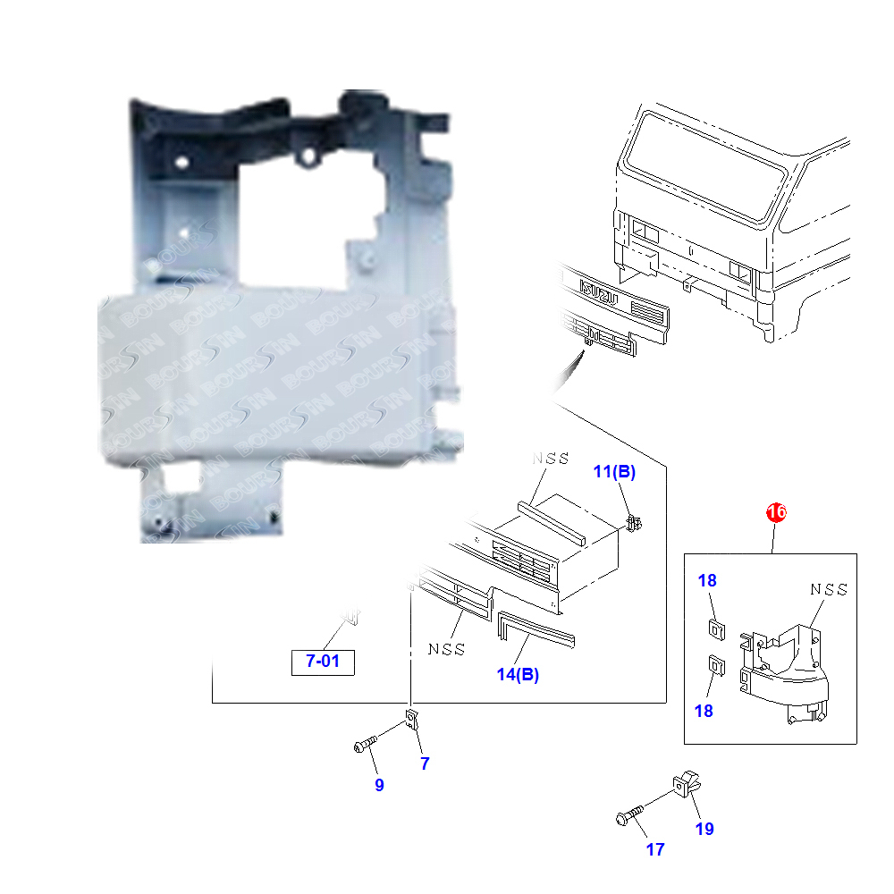 Side Panel For Isuzu ELF NPR66 NKR66 NPR NKR 4BD1 4BE1 4HF1 1986-1992 8-94272-966-1 8-94272-967-1
