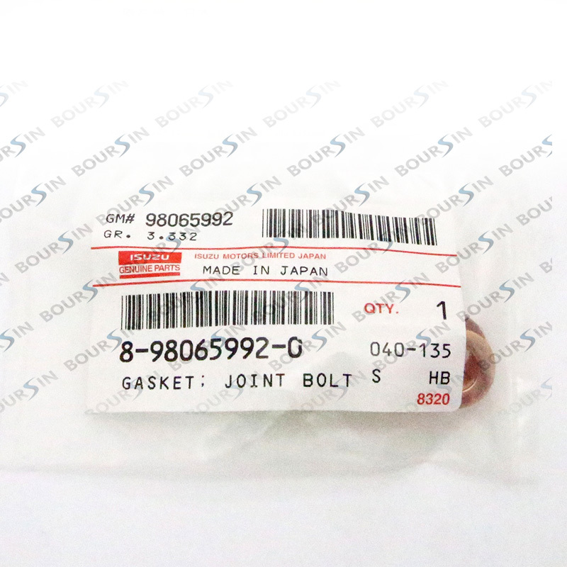 Gasket Return Pipe Nozzle Holder For ISUZU NPR NQR NRR 4HE1 4HK1 4 Pcs Genuine 8-98065-992-0 8980659920