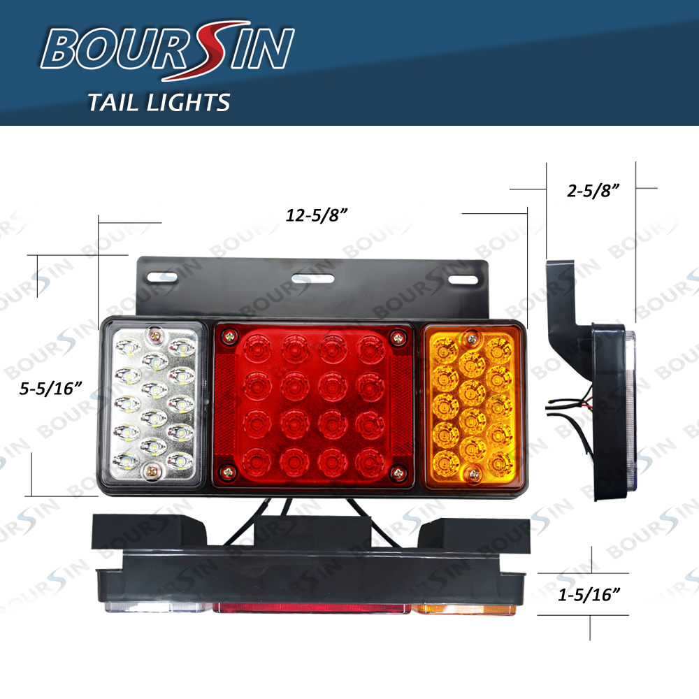 12V 44 LED Rear Tail Light For GMC W Isuzu Elf Truck NPR NQR NRR NKR NHR Tail lamp 1984-2019 LH+RH