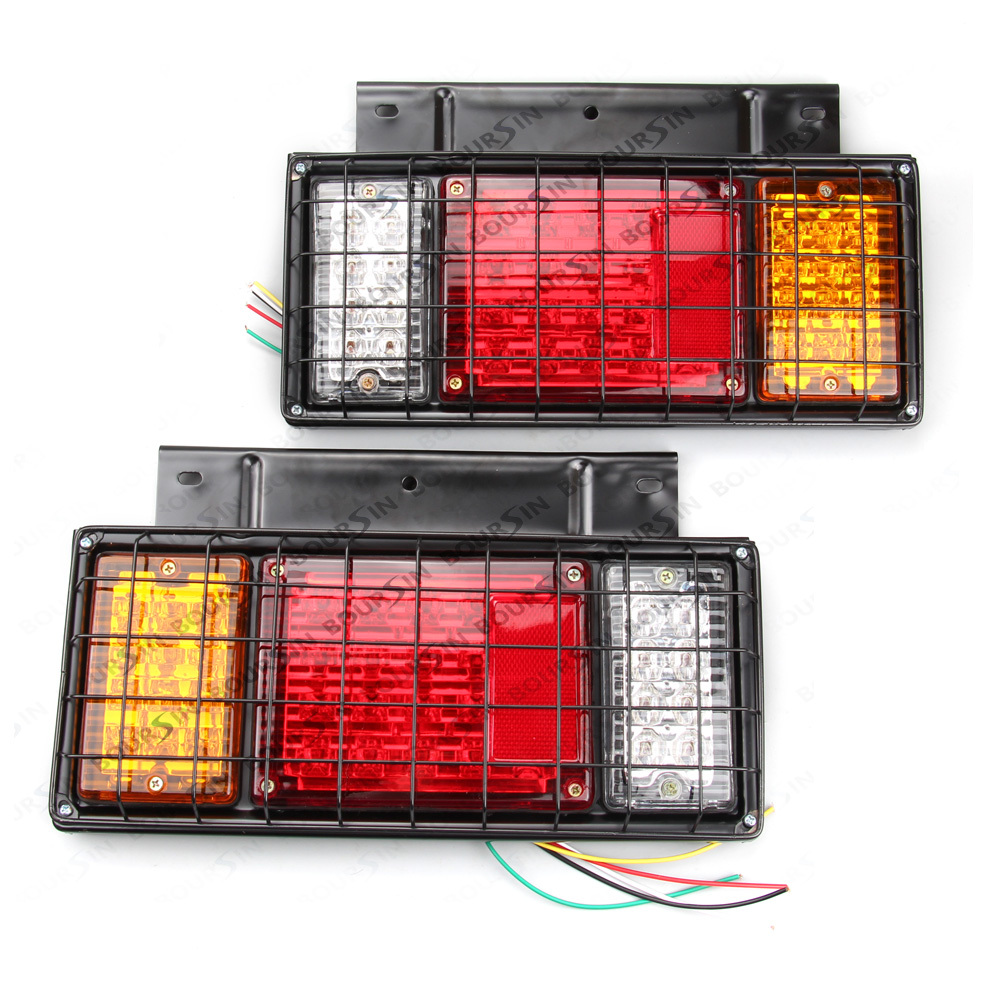 FIT ISUZU ELF NPR NKR NQR NHR NLR TRUCK REAR LED TAIL LIGHT LAMP 1 PAIR 12V. L+R