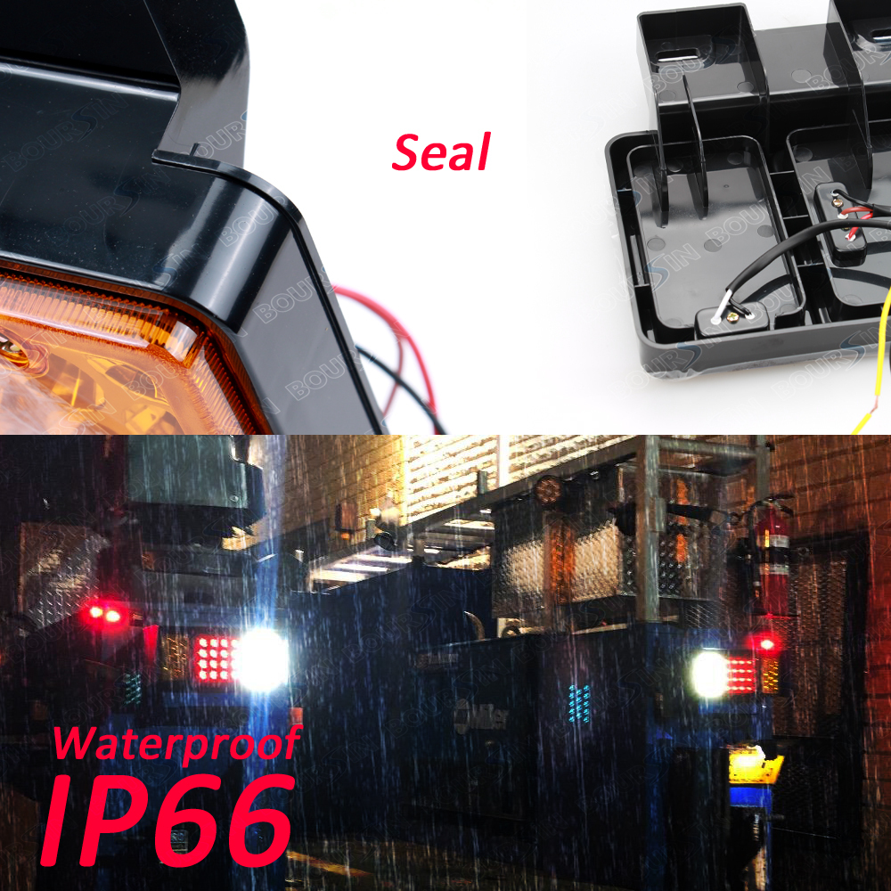 12V 44 LED Rear Tail Light For GMC W Isuzu Elf Truck NPR NQR NRR NKR NHR Tail lamp 1984-2019 LH+RH