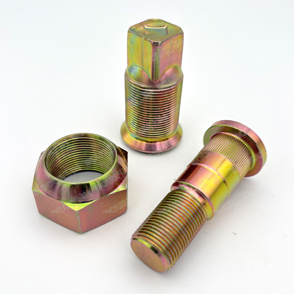 6 Wheel Nuts & Studs Rear Wheel For Isuzu NPR NQR NPR-HD NRR Reach GMC Chevy W3500 W4500 W5500 4HE1 4HK1 4JJ1 4.8L 5.7L 6.0L 3.0L1998-2023
