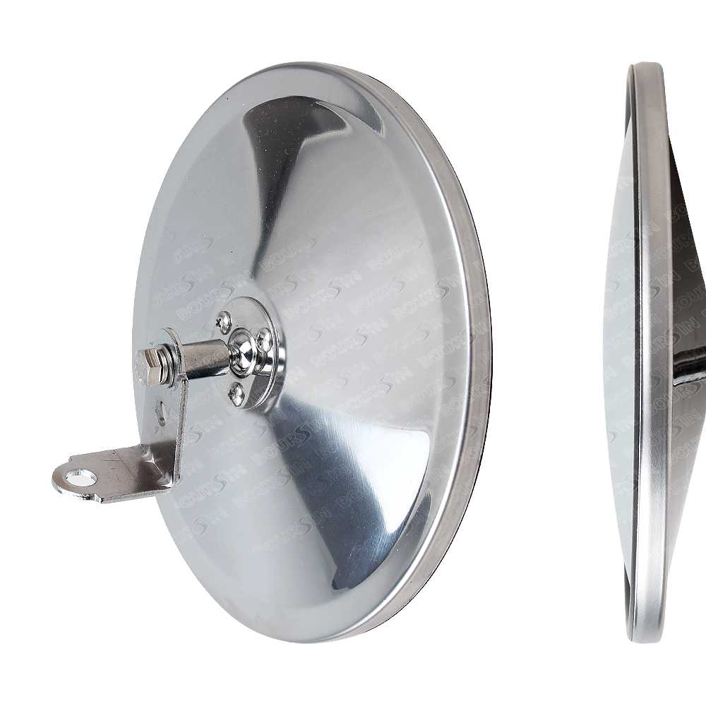 Convex Round Door Mirror Blind Spot For Isuzu NPR NQR NRR FSR FVR FRR GMC Chevrolet W3500 W4500 W5500 Mitsubishi Fuso Canter FE FG Truck Bus Atv Utv Adjustable Brackets