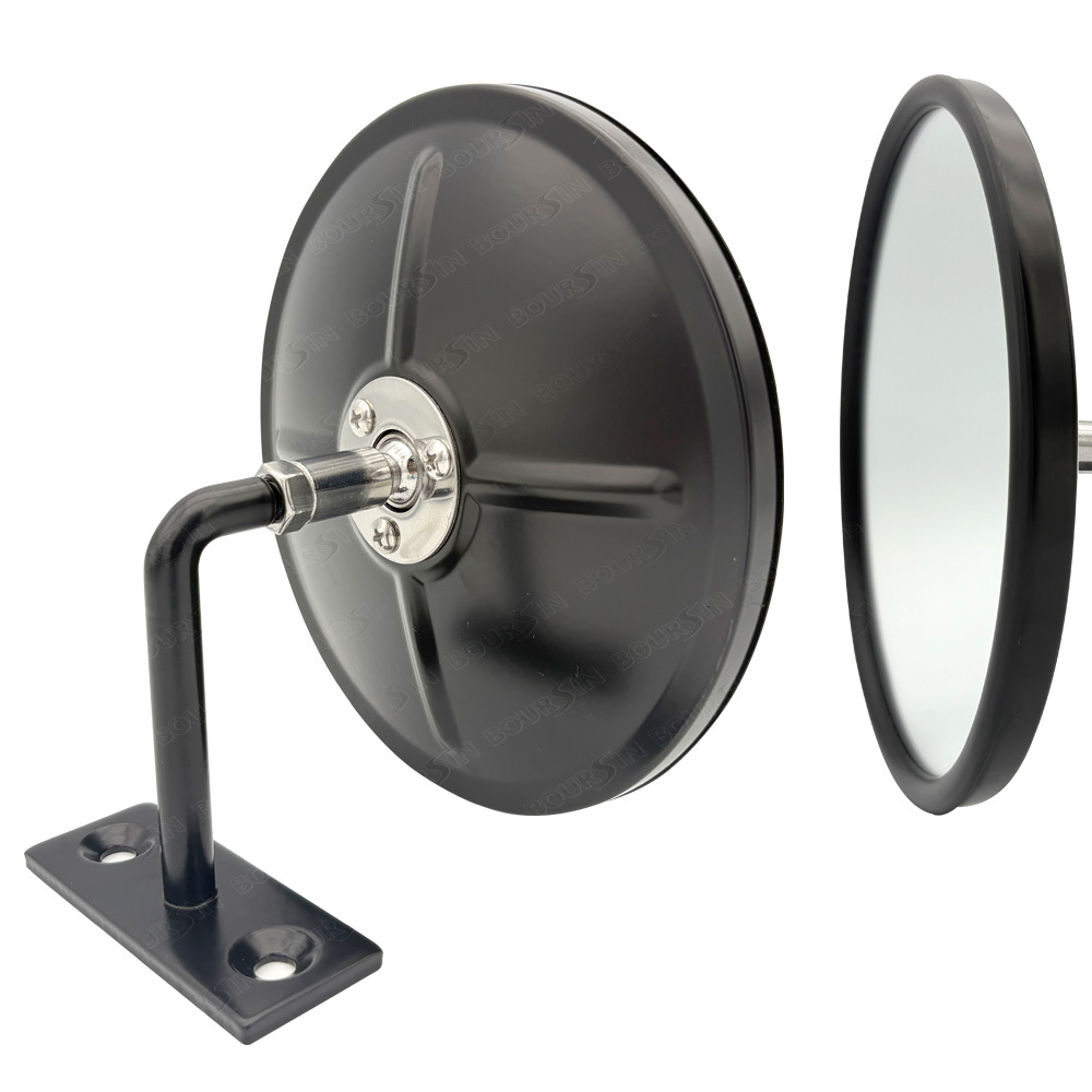 Convex Round Door Mirror Blind Spot For Isuzu NPR NQR NRR FSR FVR FRR GMC Chevrolet W3500 W4500 W5500 Mitsubishi Fuso Canter FE FG Truck Bus Atv Utv Adjustable Brackets