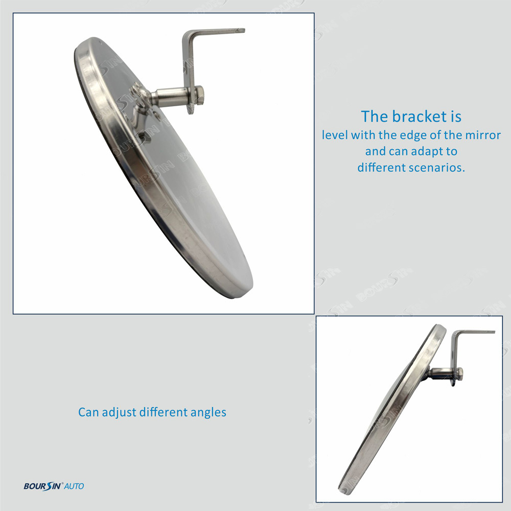 Convex Round Door Mirror Blind Spot For Isuzu NPR NQR NRR FSR FVR FRR GMC Chevrolet W3500 W4500 W5500 Mitsubishi Fuso Canter FE FG Truck Bus Atv Utv Adjustable Brackets