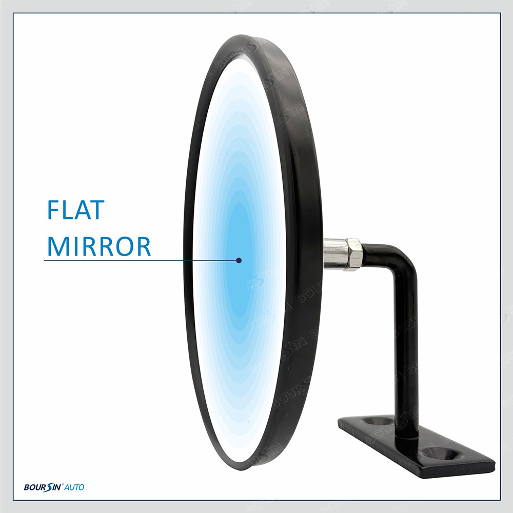 Convex Round Door Mirror Blind Spot For Isuzu NPR NQR NRR FSR FVR FRR GMC Chevrolet W3500 W4500 W5500 Mitsubishi Fuso Canter FE FG Truck Bus Atv Utv Adjustable Brackets