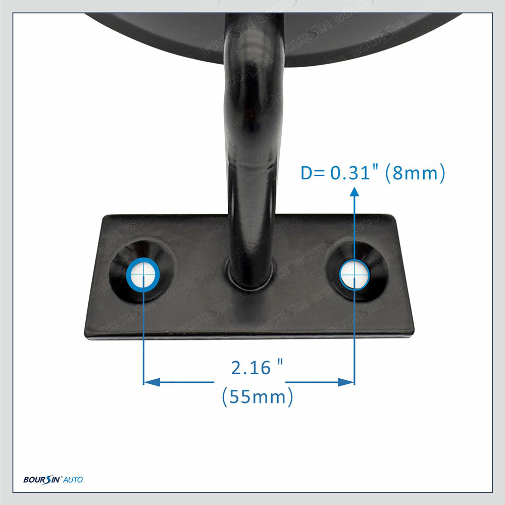 Convex Round Door Mirror Blind Spot For Isuzu NPR NQR NRR FSR FVR FRR GMC Chevrolet W3500 W4500 W5500 Mitsubishi Fuso Canter FE FG Truck Bus Atv Utv Adjustable Brackets