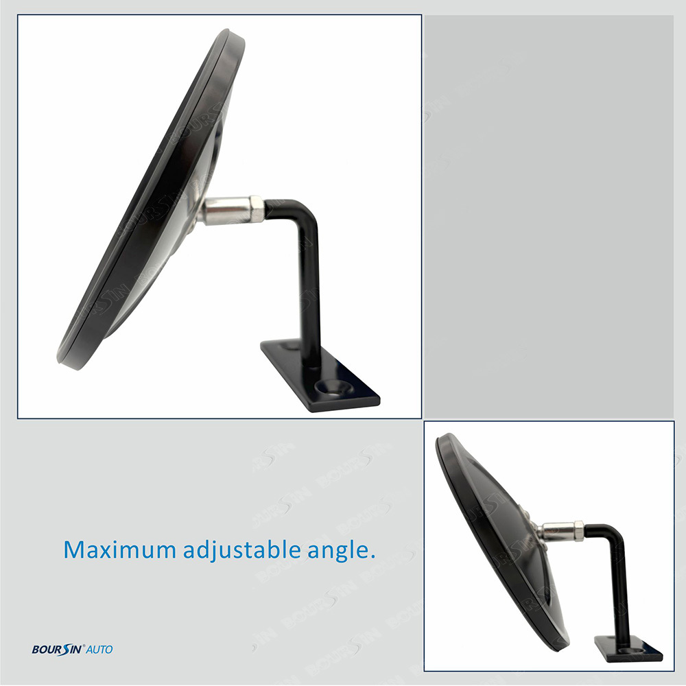 Convex Round Door Mirror Blind Spot For Isuzu NPR NQR NRR FSR FVR FRR GMC Chevrolet W3500 W4500 W5500 Mitsubishi Fuso Canter FE FG Truck Bus Atv Utv Adjustable Brackets