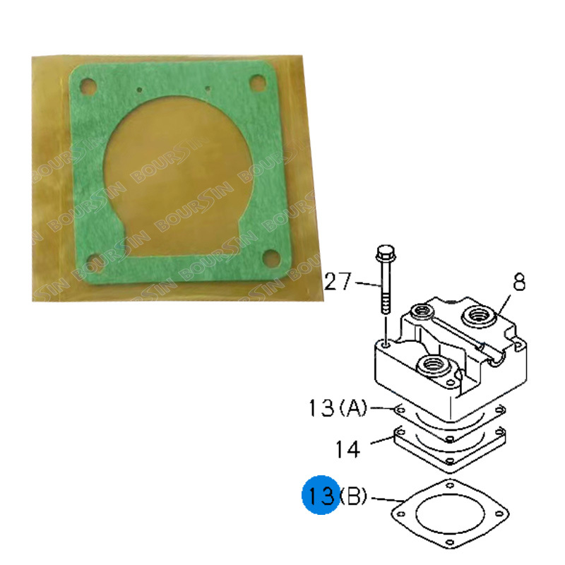 Gasket Air Compressor For 2018 Isuzu FTR 4HK1 4HK1-TCS, Forward FRR FSR FSS FVR 2013- 1191150150 1191150160