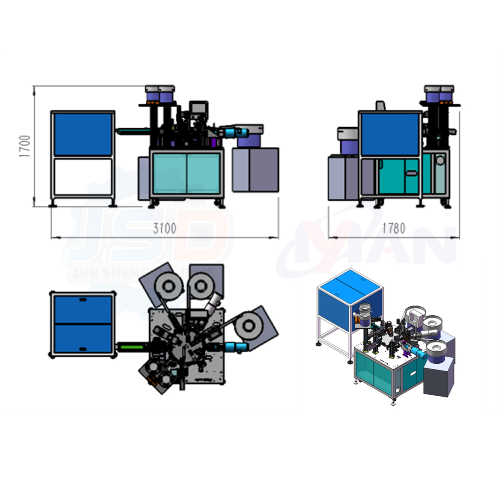 261 Normal Cabinet Hinge Automatic Assembly Machine Line