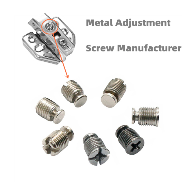 Cabinet Hinge Adjustable Screw Manufacturer Customized Hardware Adjustment Screw Cabinet Hinge Accessories