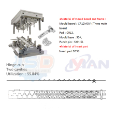 Cabinet Hinge High Speed Mould Door Hinge Production Line High Speed Press Machine Stamping Die Forming Mould