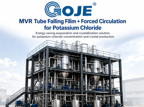MVR Tube Falling Film + Forced Circulation On Potassium Chloride