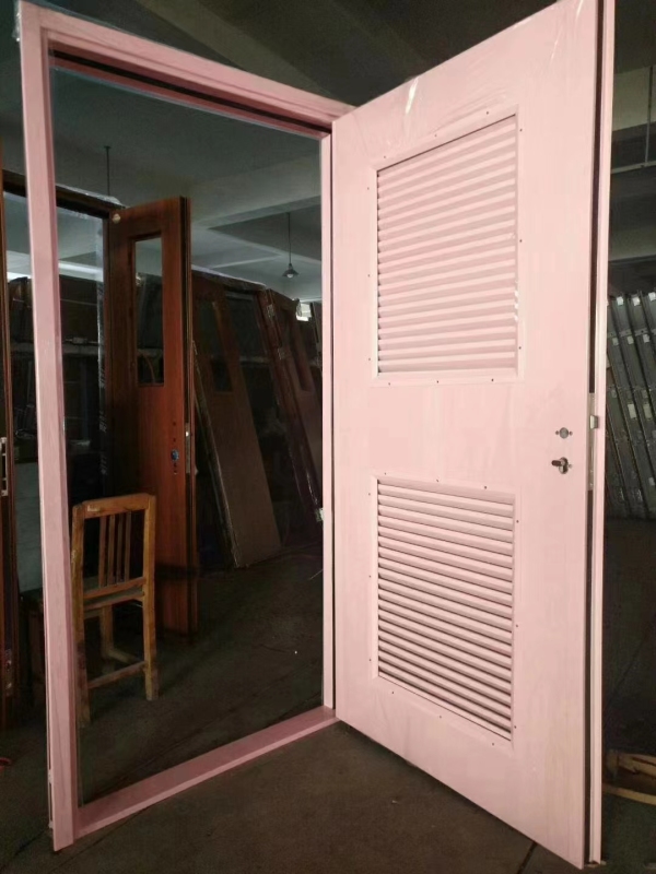 steel fire escape door commercial industrial louver door