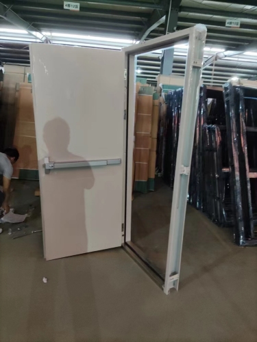 with panic bar and trim,Single UL listed 120 Minutes fire rated steel doors