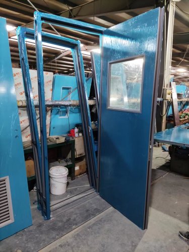 big square vision panel UL Listed 120 Minutes fire rated steel doors with detail drawing