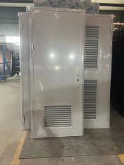 Single Double steel door with louver
