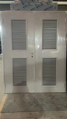 Single Double steel door with louver