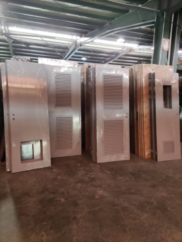 steel fire escape door commercial industrial louver door