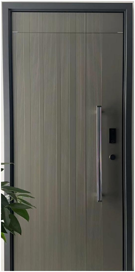 Hollow metal steel front door exterior entrance door