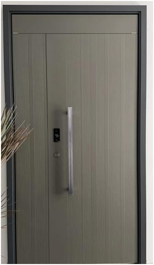 Hollow metal steel front door exterior entrance door
