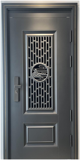 high quality single exterior security steel door