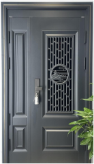 high quality single exterior security steel door